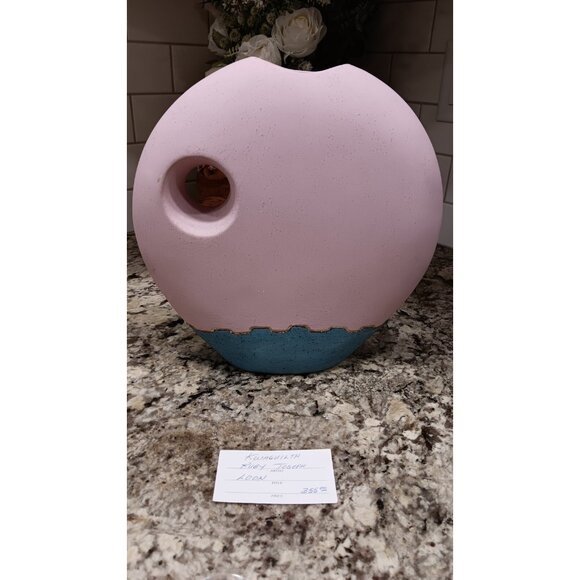 Northwest Coast Ceramic Art Vase Loon Image signed Ruby Joseph Canada Aboriginal - Picture 7 of 16